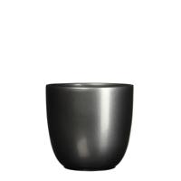 Bloempot Pot rond es/17 tusca 18.5 x 19.5 cm antraciet Mica - Mica decorations - thumbnail