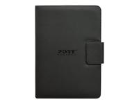 PORT MUSKOKA - Beschermende bedekking voor tablet - polyurethaan leer - zwart - thumbnail