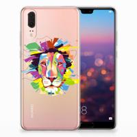 Huawei P20 Telefoonhoesje met Naam Lion Color - thumbnail