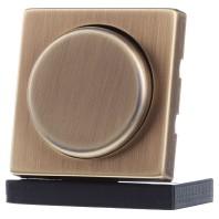 Gira classix dimmer brons met drukknop - thumbnail