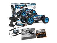 Maverick Phantom MT 1:10 RTR Blauw Brushed 1:10 RC auto Elektro Monstertruck 4WD RTR 2,4 GHz - thumbnail