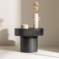 Nohr Ronde Bijzettafel 'Tazia' 50cm, kleur Zwart - thumbnail