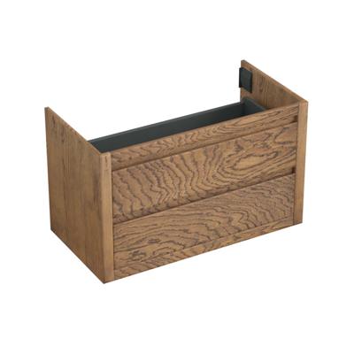 Onderkast Forzalaqua Gela 100x51x60 cm 2 Softclose Lades Eiken Castle Brown Forzalaqua Onderkast Forzalaqua Gela 100x51x60 cm 2 Softclose Lades Eiken Castle Brown Forzalaqua
