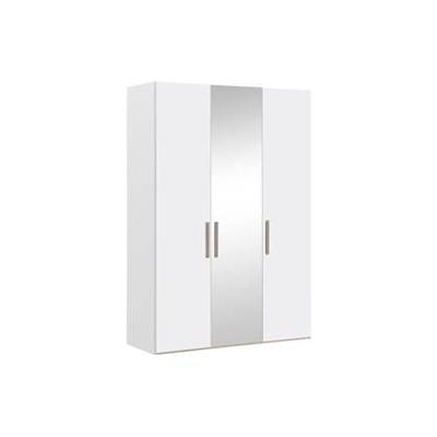 Goossens Kledingkast Easy Storage Ddk, Kledingkast 153 cm breed, 220 cm hoog, 2x draaideur en 1x spiegel draaideur midden