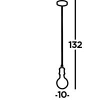 Searchlight Landelijke pendelSuspi roodkoper met zwart - 7461CU - thumbnail