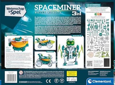 Clementoni wetenschap en spel - space miner robotica 3in1 bouwset
