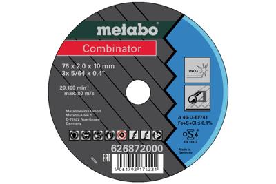 Metabo Combinator 626872000 Doorslijpschijf gebogen 76 mm 1 stuk(s) Inox