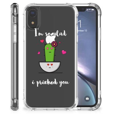 Apple iPhone Xr Stevig | Bumper Hoesje | Cactus Glad