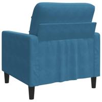 Fauteuil 60 cm fluweel blauw - thumbnail
