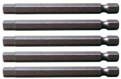 KS Tools 911.7760 Inbus-bit Speciaal staal Vernikkeld E 6.3 5 stuk(s)