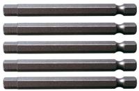 KS Tools 911.7760 Inbus-bit Speciaal staal Vernikkeld E 6.3 5 stuk(s) - thumbnail