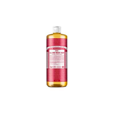 Dr. Bronner&apos;s Vloeibare zeep - pure castile - roos - 945 ml