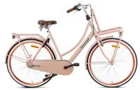 Popal Transportfiets Dames Daily Dutch Basic+ 28 Inch 57 Cm Dames 3v Terugtraprem Zalmroze - thumbnail