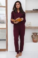 Sportief wijnrood huispak Pastunette - thumbnail