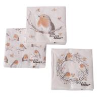 Boltze Home Servetten ruby roodborst 20-delig papier - thumbnail