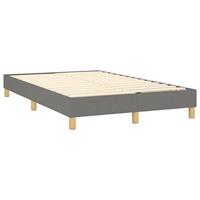 Boxspring met matras stof donkergrijs 120x200 cm - thumbnail