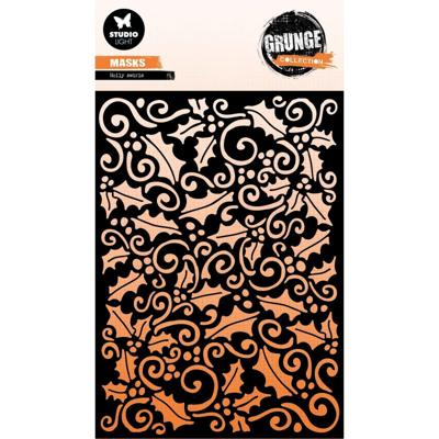 Studio Light • grunge collection mask stencil holly swirl