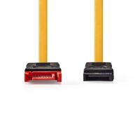 Datakabel SATA 6 Gb/s | SATA 7-Pins Female - SATA 7-Pins Male | 1,0 m | Geel - thumbnail