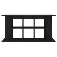 Aquariumstandaard 120x40x60 cm bewerkt hout zwart - thumbnail
