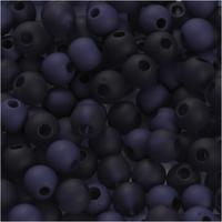 Creativ Company Plastic kralen, d 6 mm, gatgrootte 2 mm, ca. 150 stuk, blauw, 40 gr/ 1 doos - thumbnail