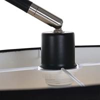 Mexlite Vloerlamp solva 7976zw zwart kap - thumbnail