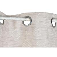 Gordijn Home ESPRIT Beige Polyester 140 x 260 x 260 cm - thumbnail