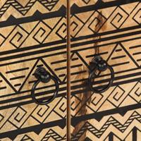 Dressoir 60x33,5x75 cm massief ruw mangohout - thumbnail