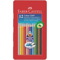 Faber Castell FC-112413 Kleurpotlood Faber-Castell GRIP Metalen Etui A 12 Stuks - thumbnail