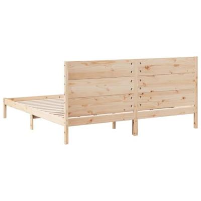 Bedframe extra lang zonder matras massief hout 200x220 cm