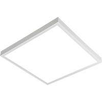 LED Paneel - Aigi Clena - 30x30 Helder/Koud Wit 6000K - 12W Opbouw Vierkant - Mat Wit - Flikkervrij - thumbnail