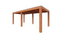 Trendhout Overkapping Palermo XXL 610x315 cm- Plat dak- Hout- Trendhout - thumbnail