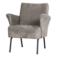 WOOOD Fauteuil 'Muse' Chenille, kleur Taupe - thumbnail