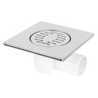 Doucheput Differnz Basic 150x150mm Zijuitlaat 49mm - thumbnail