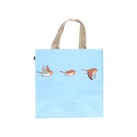 Boodschappentas roodborstjes 40x40cm - thumbnail