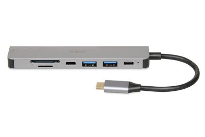 iBox IUH3SL4K interface hub USB Type-C 5000 Mbit/s Zilver - thumbnail