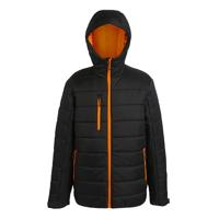 Ragetta RG241 Navigate Thermal Jacket - Black/Orange Pop - L - thumbnail