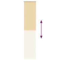 Rolgordijn verduisterend 45x230cm stofbreedte 40,7 cm polyester - thumbnail