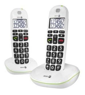 Doro PhoneEasy 110 - Duo DECT telefoon - Wit