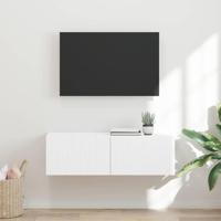 TV Wandkast Wandgemonteerd Wit 60 x 31 x 29.5 cm Bewerkt hout - thumbnail
