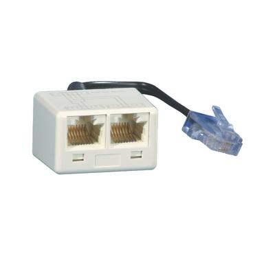 WE 8-WE 8/WE 8 0,1m - Adapter RJ45 8(4) / 2x RJ45 8(8) WE 8-WE 8/WE 8 0,1m