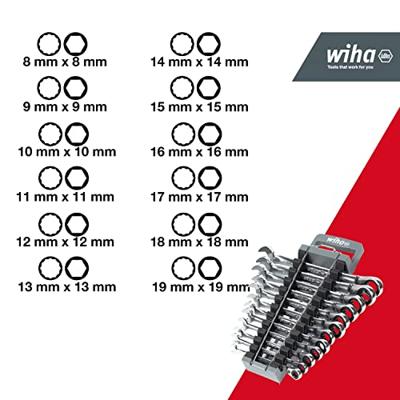 Wiha 44661 Ring-steeksleutelset 12-delig Sleutelbreedte (metrisch) 8 - 19 mm - thumbnail