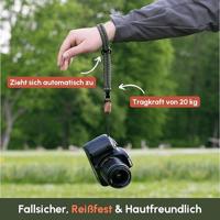 C-Rope Claw Camera wrist strap Military Olive, 30cm Paracord - thumbnail