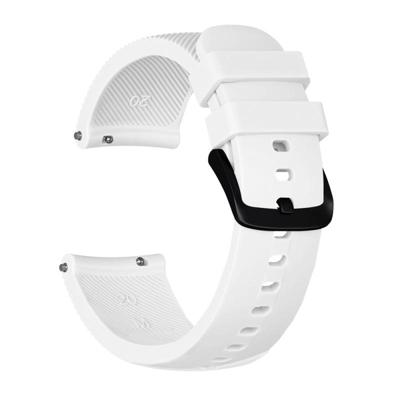 Crazy Horse textuur silicone polsband voor Huami Amazfit bip Lite versie 20mm (wit)