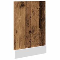 Vaatwasserpaneel 45x3x67 cm bewerkt hout oud houtkleurig - thumbnail