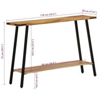 Wandtafel 110x30x75 cm massief mangohout - thumbnail