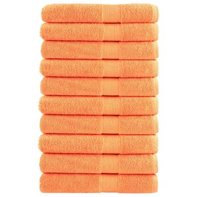 VidaXL Saunadoeken solund 10 st 600 g/m² 80x200 cm oranje