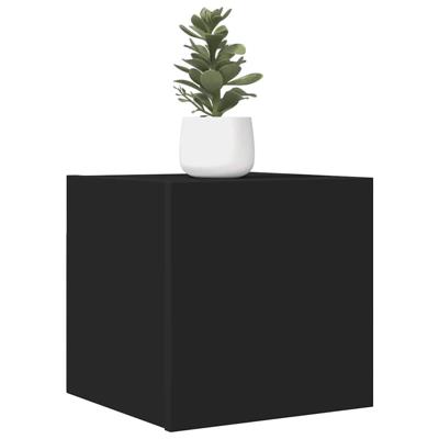 VidaXL Tv-wandmeubelen 2 st 30,5x30x30 cm zwart VidaXL Tv-wandmeubelen 2 st 30,5x30x30 cm zwart