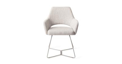 Jesper Home Eetkamerstoel 'Yanai' Beehive Steel, kleur Pigeon