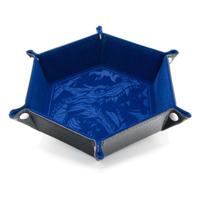 CritStones Folding Dice Tray Dragon Skin Edition Blue - thumbnail