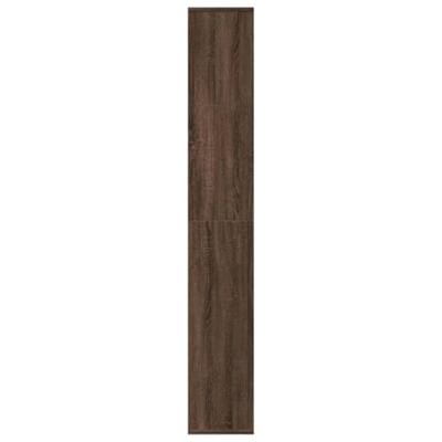 Kamerscherm / boekenkast 67x25x161,5 cm hout bruin eikenkleur - thumbnail